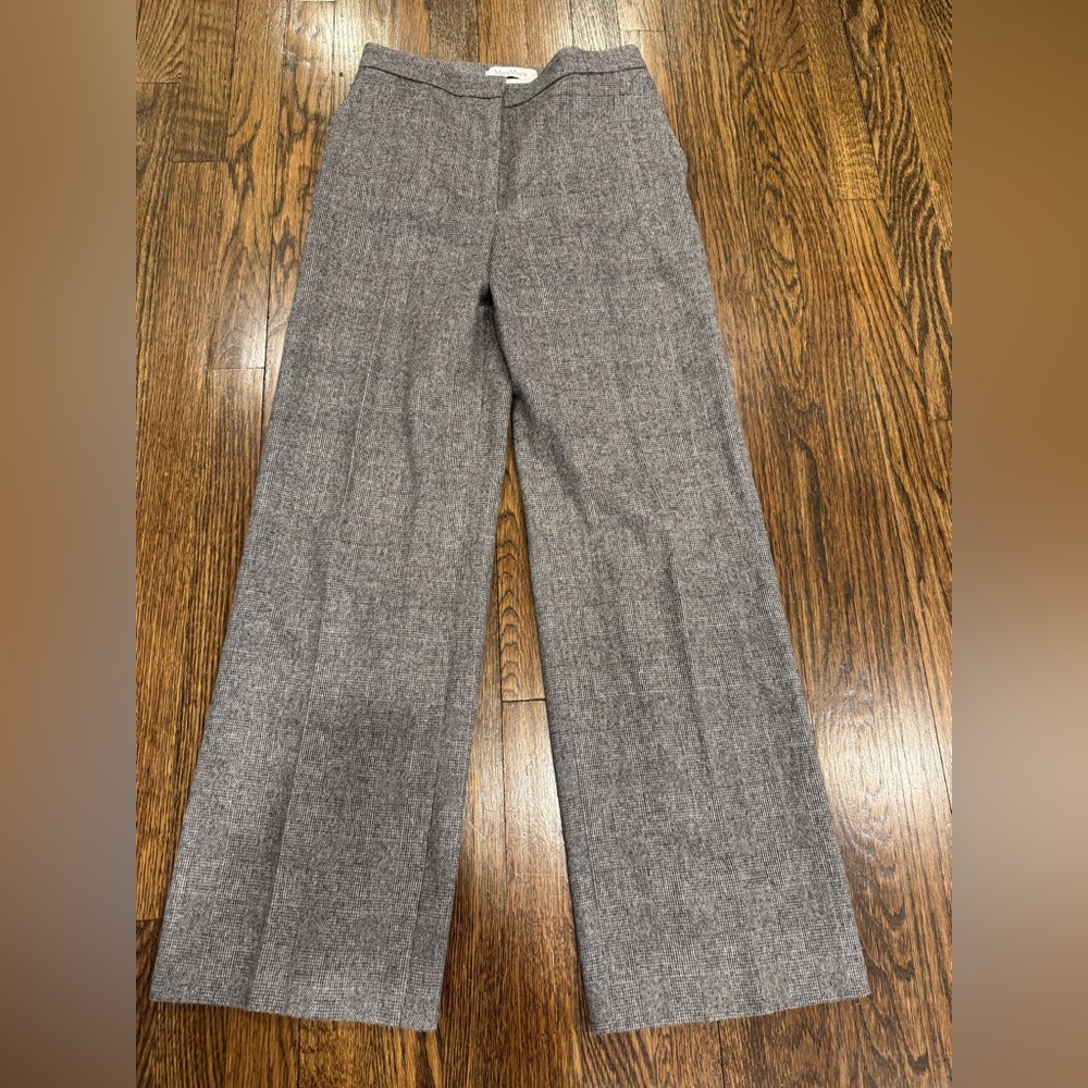 Womens Size 4 MaxMara Italian Wool Trouser Pants Wide Leg